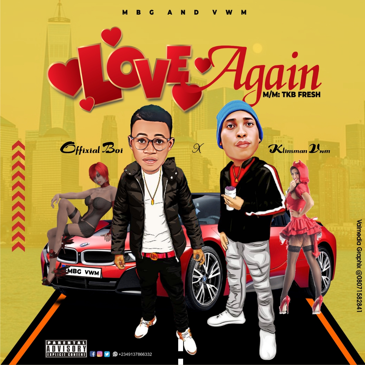 [Music] OFFIXIAL BOI FT KLINSMAN VWM -LOVE AGAIN 